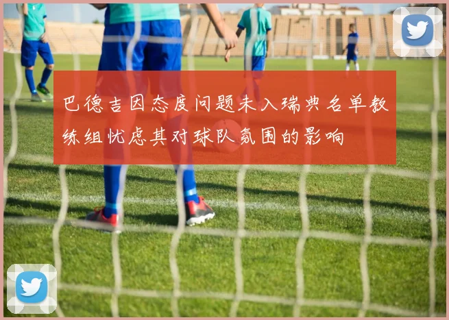 巴德吉因态度问题未入瑞典名单教练组忧虑其对球队氛围的影响